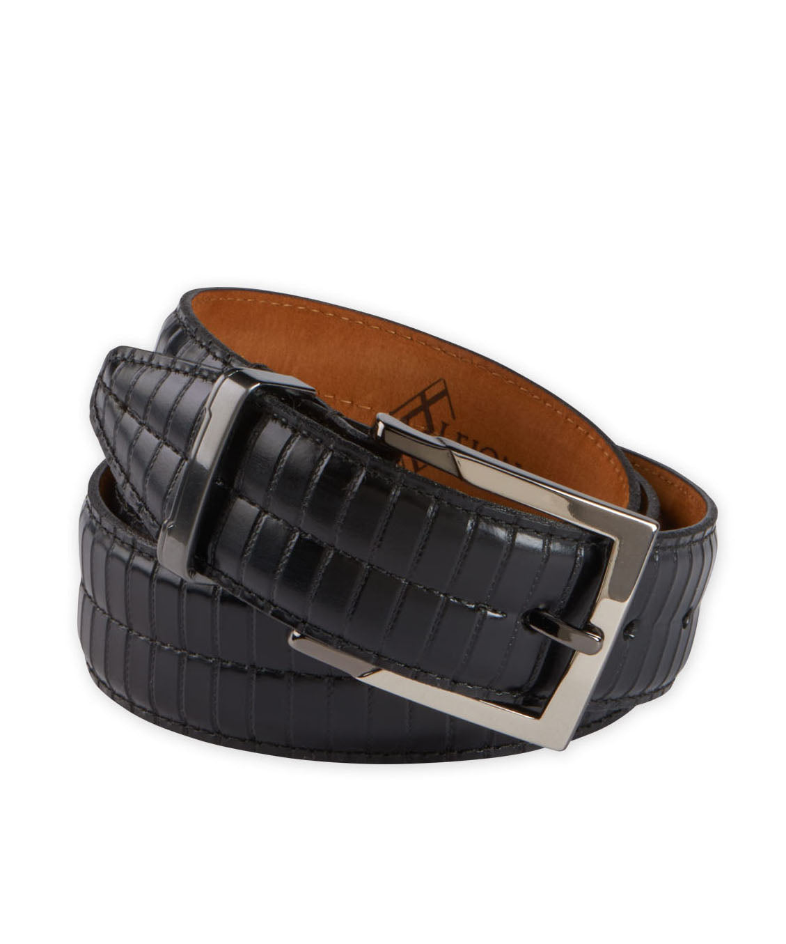 Hand-Burnished Italian Calfskin Belt, Men's Big & Tall