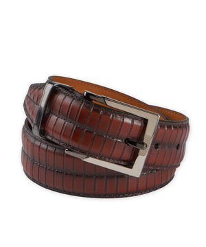 Hand-Burnished Italian Calfskin Belt