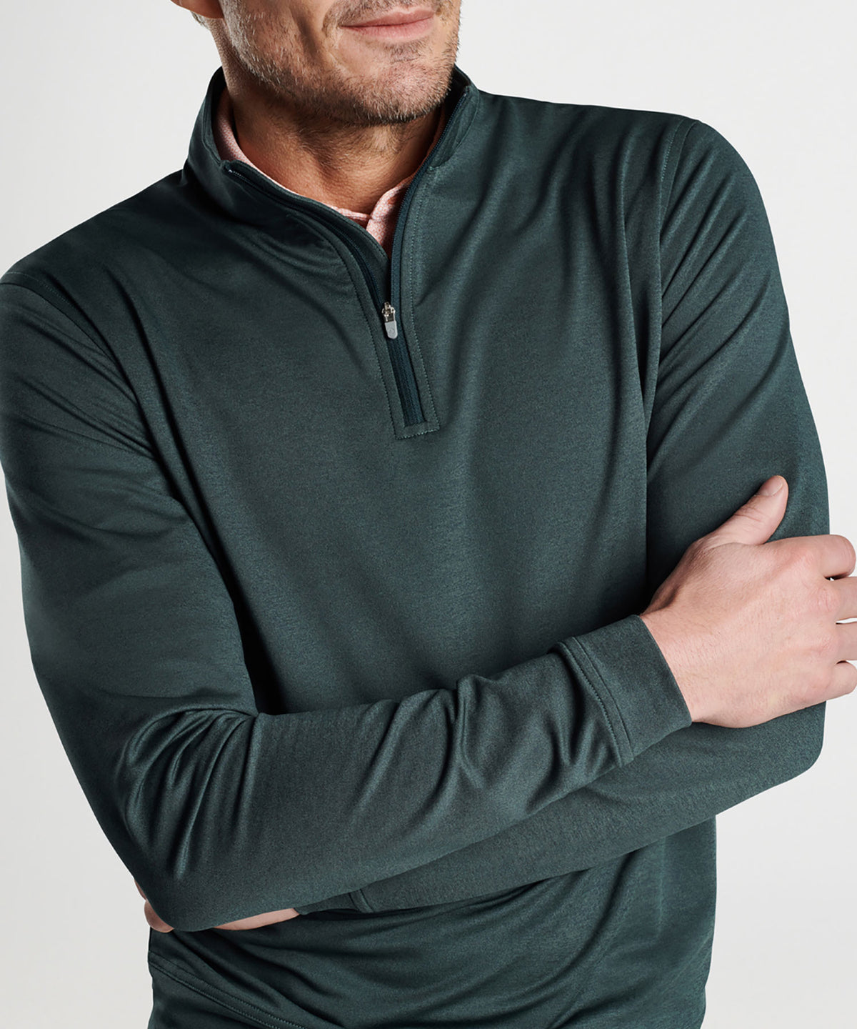 Peter Millar Perth Stretch Loop Terry Quarter-Zip Pullover, Men's Big & Tall