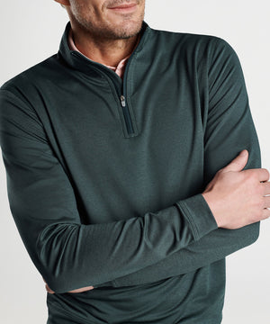 Peter Millar Perth Stretch Loop Terry Quarter-Zip Pullover