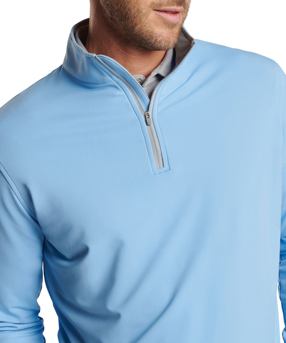 Peter Millar Perth Stretch Loop Terry Quarter-Zip Pullover, Men's Big & Tall