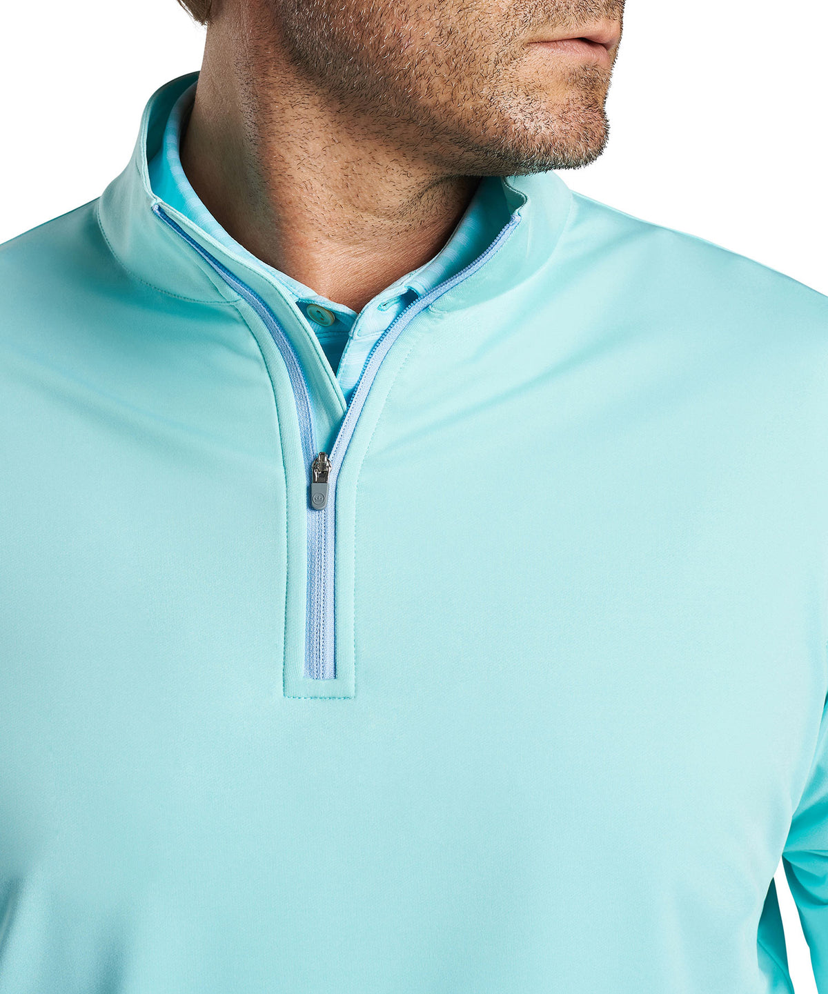 Peter Millar Perth Stretch Loop Terry Quarter-Zip Pullover, Men's Big & Tall