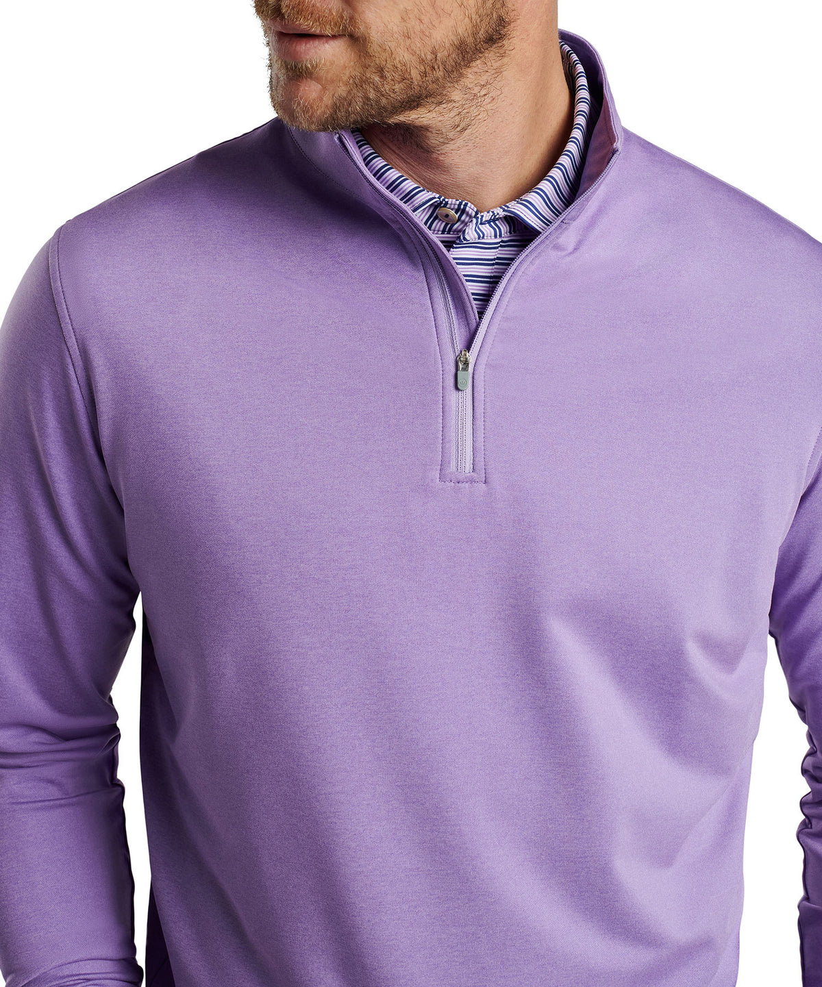 Peter Millar Perth Stretch Loop Terry Quarter-Zip Pullover, Men's Big & Tall