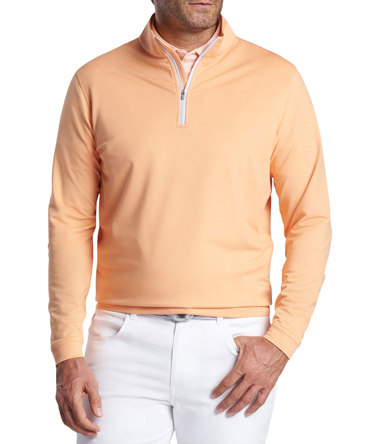 Peter Millar Perth Stretch Loop Terry Quarter-Zip Pullover, Men's Big & Tall