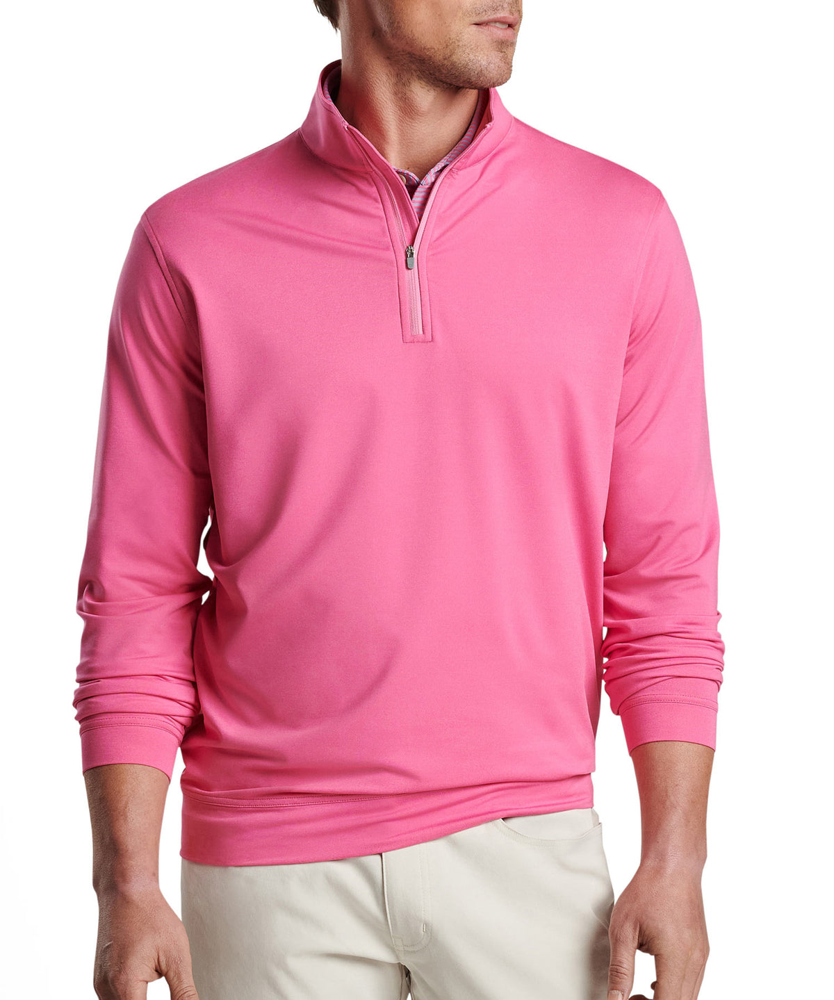 Peter Millar Perth Stretch Loop Terry Quarter-Zip Pullover, Men's Big & Tall