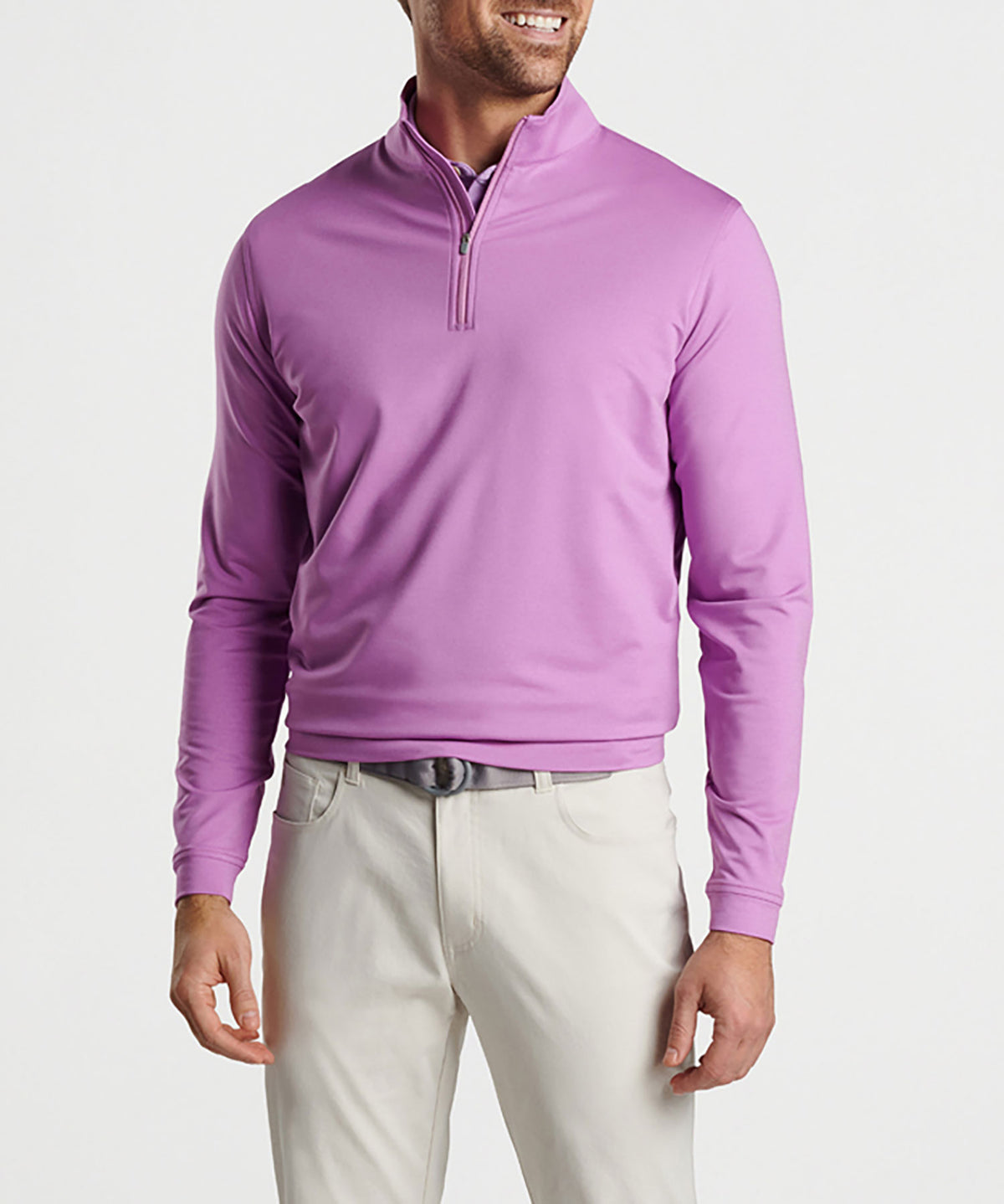 Peter Millar Perth Stretch Loop Terry Quarter-Zip Pullover, Men's Big & Tall