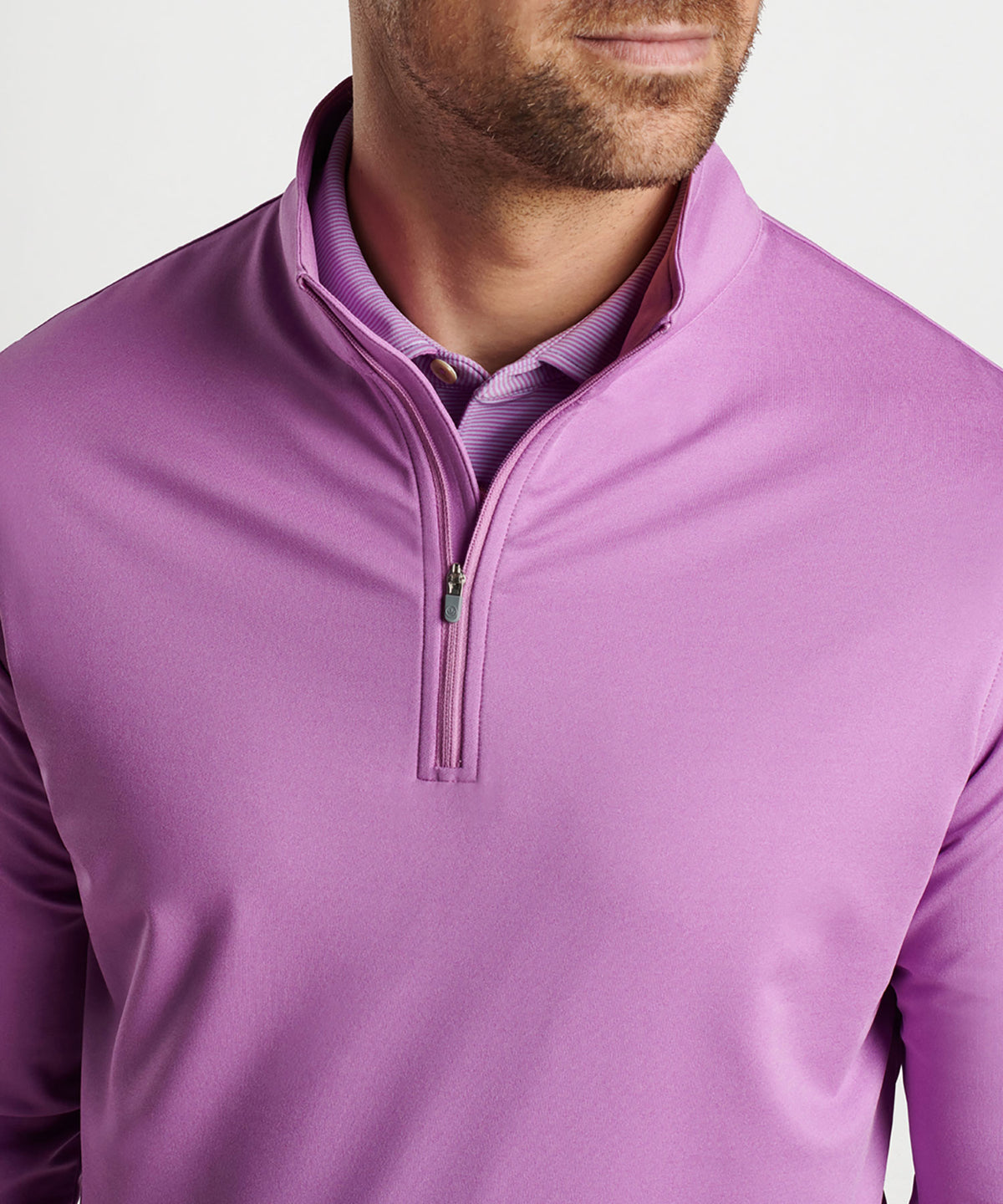 Peter Millar Perth Stretch Loop Terry Quarter-Zip Pullover, Men's Big & Tall