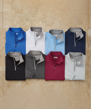 Peter Millar Perth Stretch Loop Terry Quarter-Zip Pullover