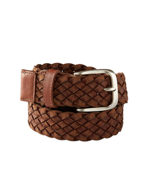 Westport Black Woven Leather Belt