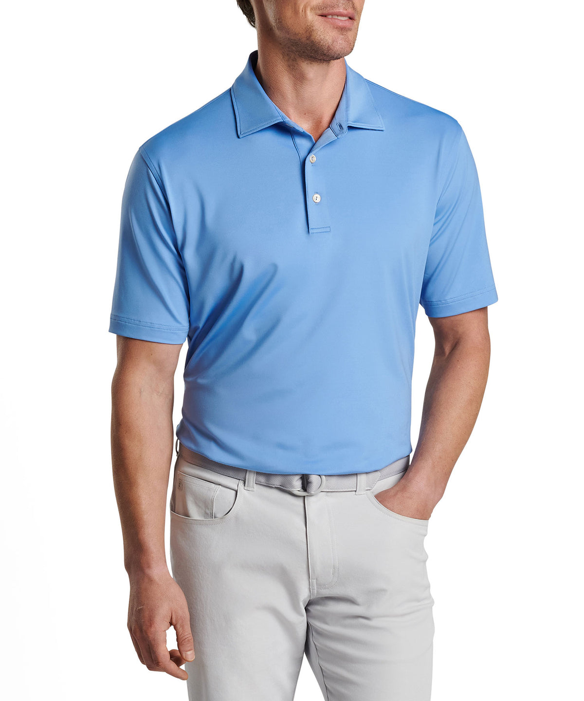 Peter Millar Solid Stretch Jersey Performance Polo Shirt, Men's Big & Tall