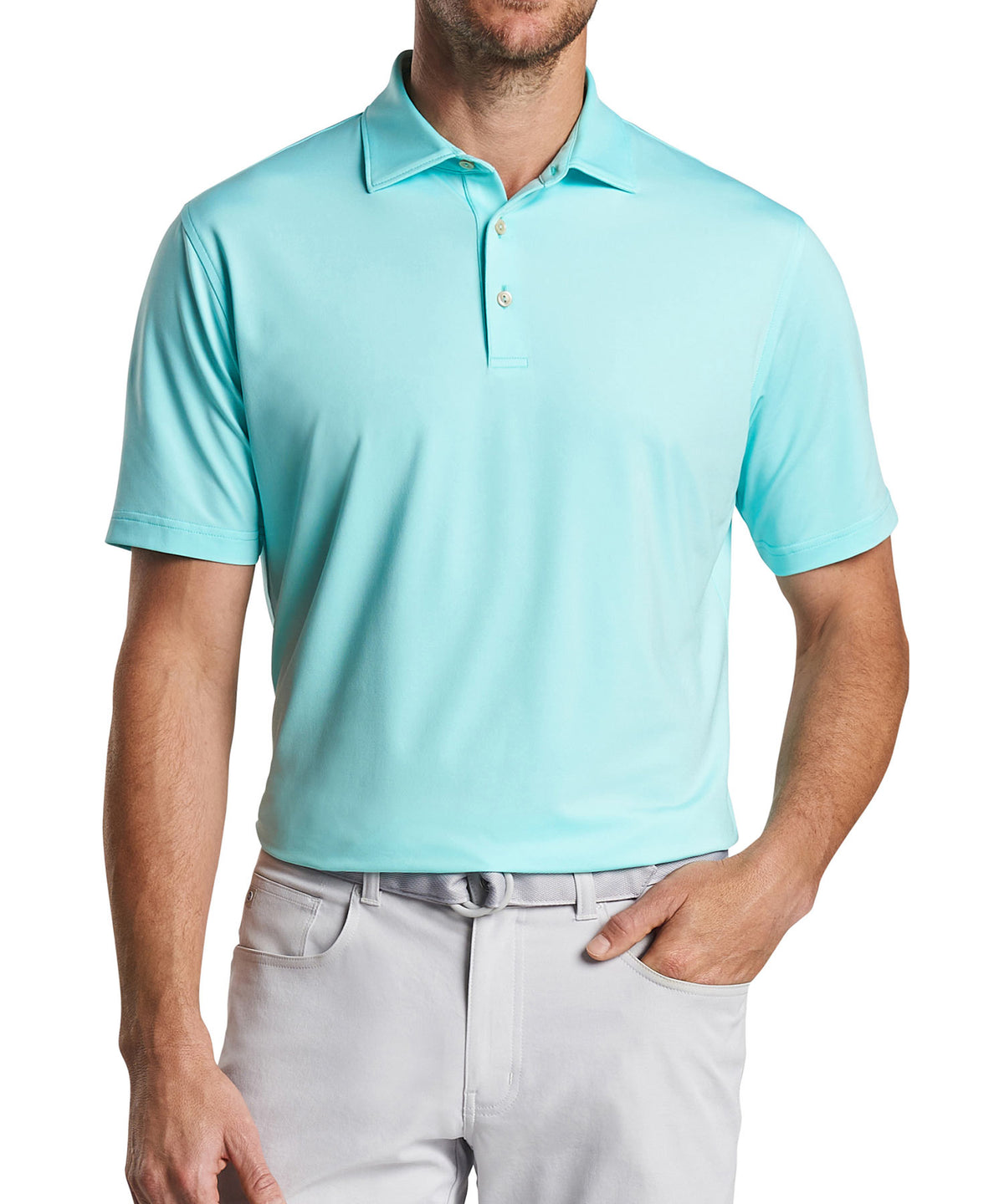 Peter Millar Solid Stretch Jersey Performance Polo Shirt, Men's Big & Tall