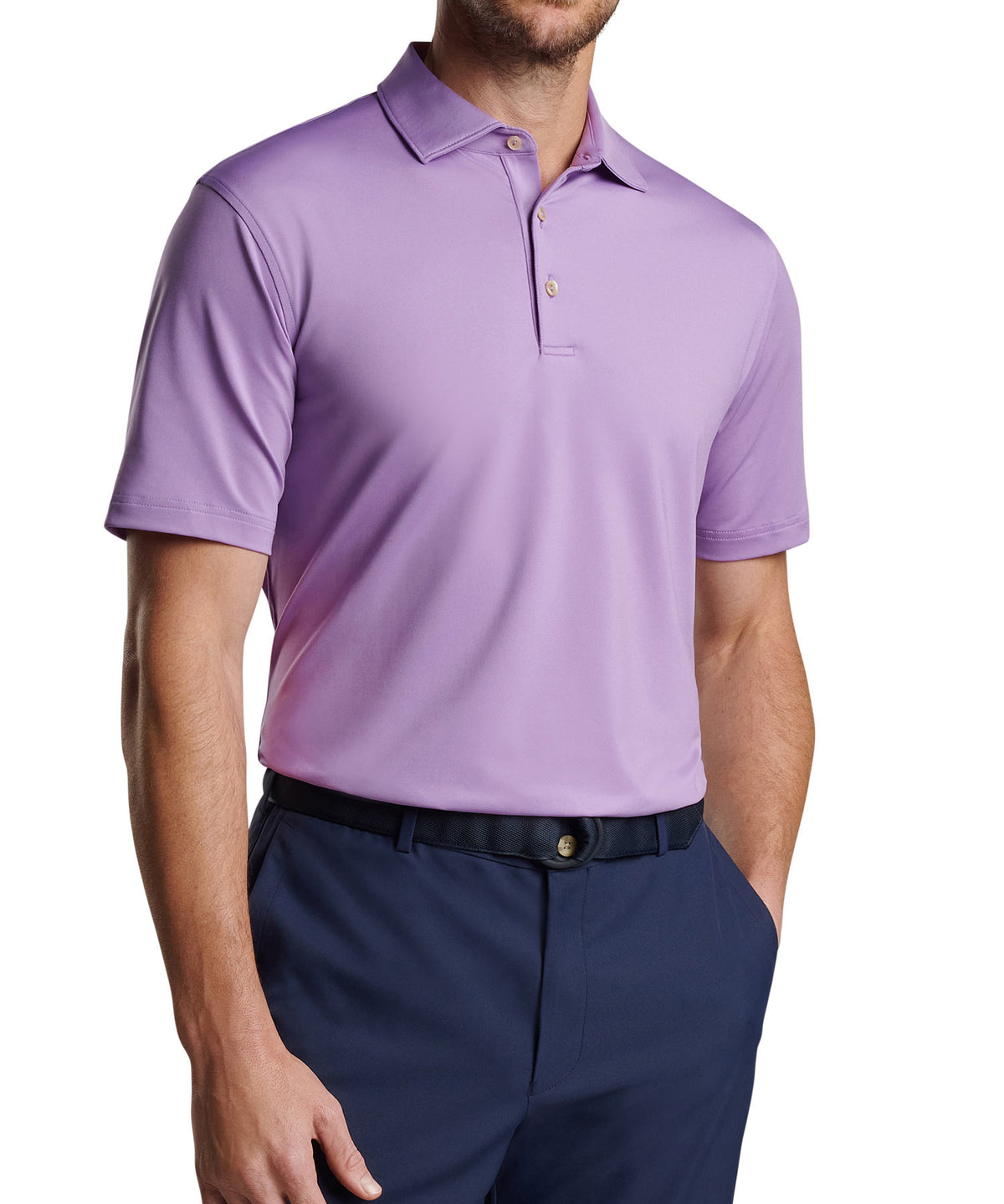 Peter Millar Solid Stretch Jersey Performance Polo Shirt, Men's Big & Tall