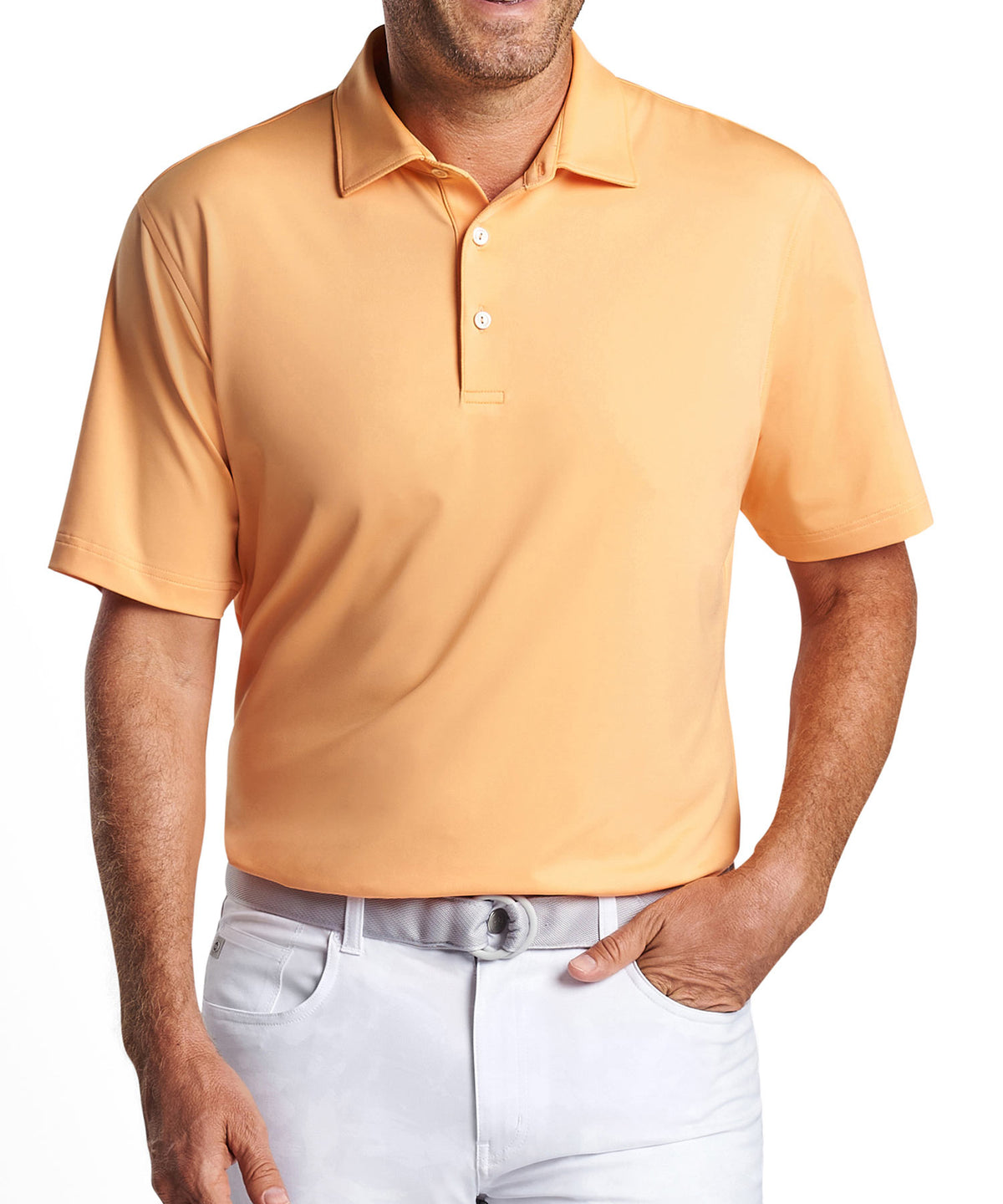 Peter Millar Solid Stretch Jersey Performance Polo Shirt, Men's Big & Tall