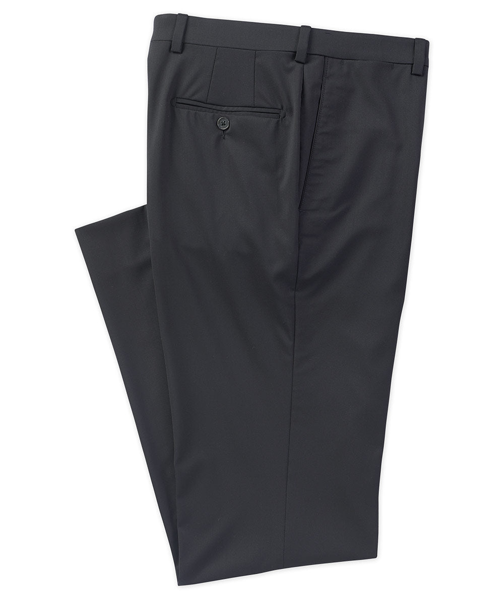 Westport Black 3Sixty5 Stretch Wool Flat Front Suit Pants