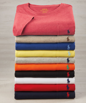 Polo Ralph Lauren Short Sleeve Solid Pocket Crewneck Tee Shirt