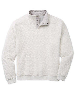 Westport Lifestyle Quilted Button Mock Pullover Sweater