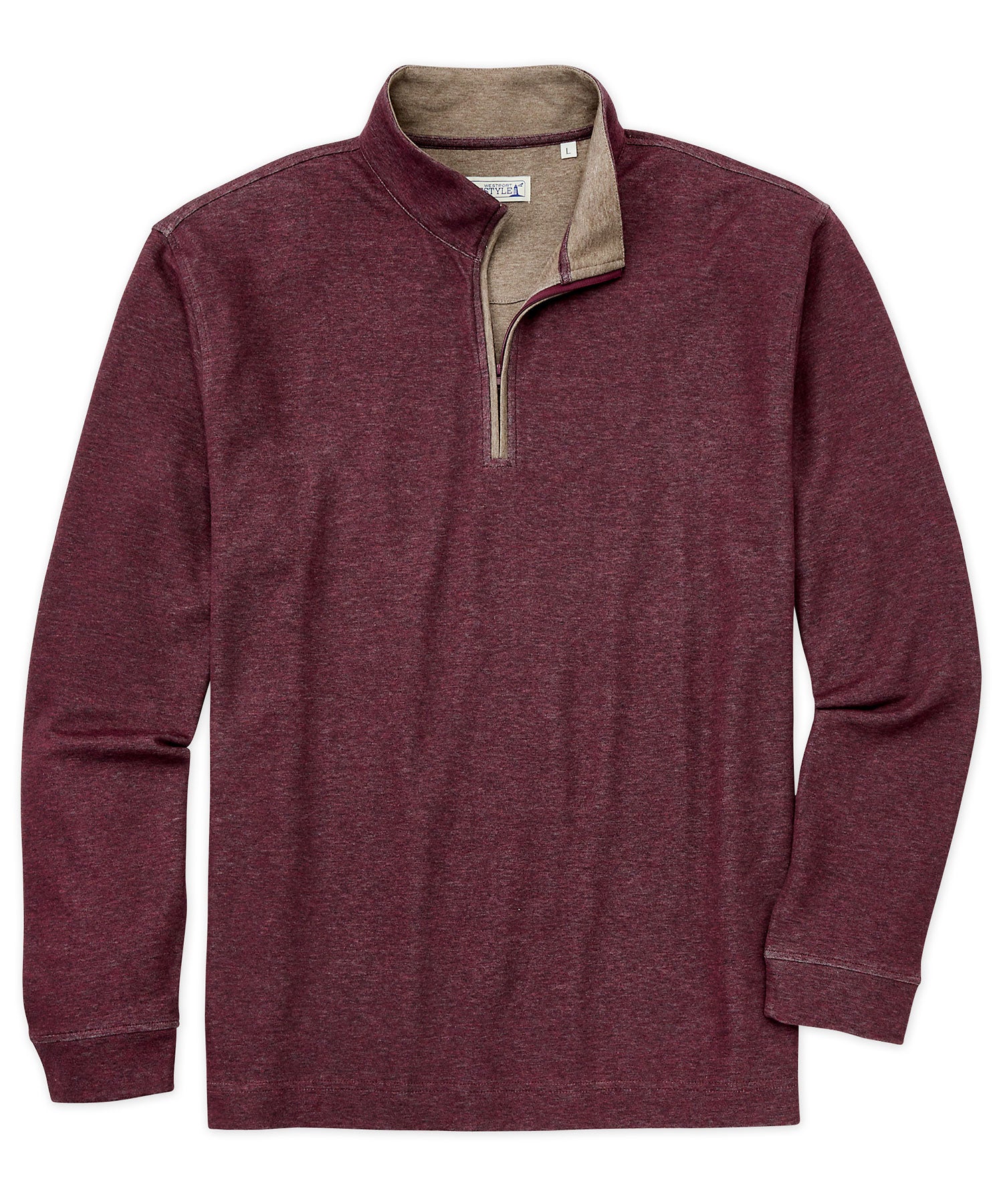 Westport Lifestyle Melange Quarter-Zip Pullover, Men's Big & Tall