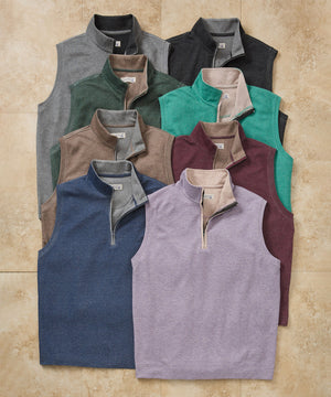 Westport Lifestyle Melange Quarter-Zip Vest