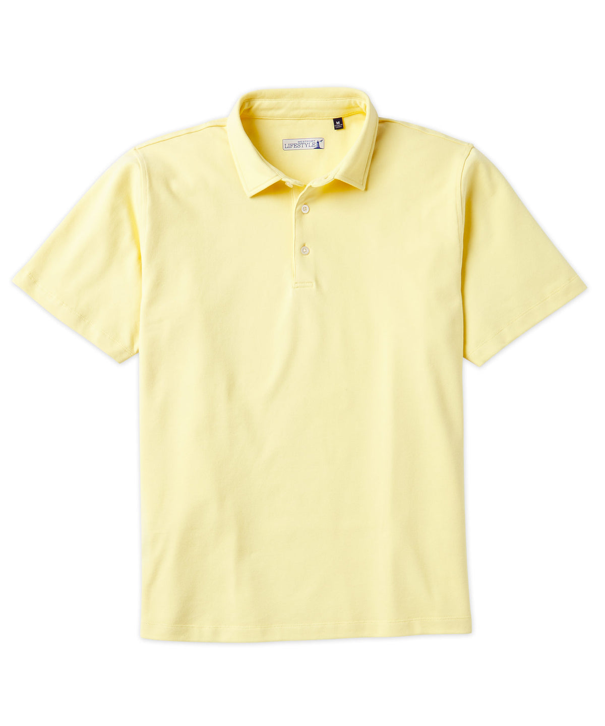 Westport Lifestyle Short Sleeve Aspetuck Pique Polo, Men's Big & Tall