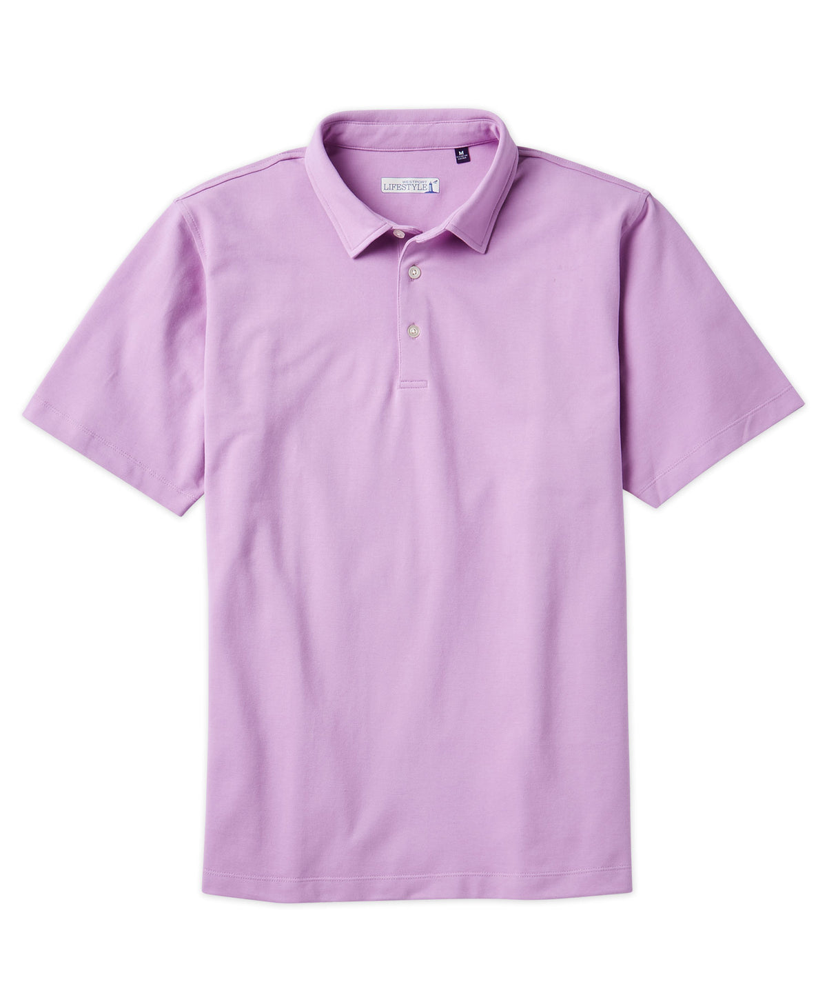 Westport Lifestyle Short Sleeve Aspetuck Pique Polo, Men's Big & Tall