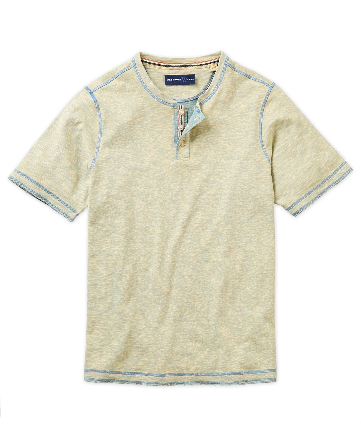 Westport 1989 Plaited Jersey Henley, Men's Big & Tall