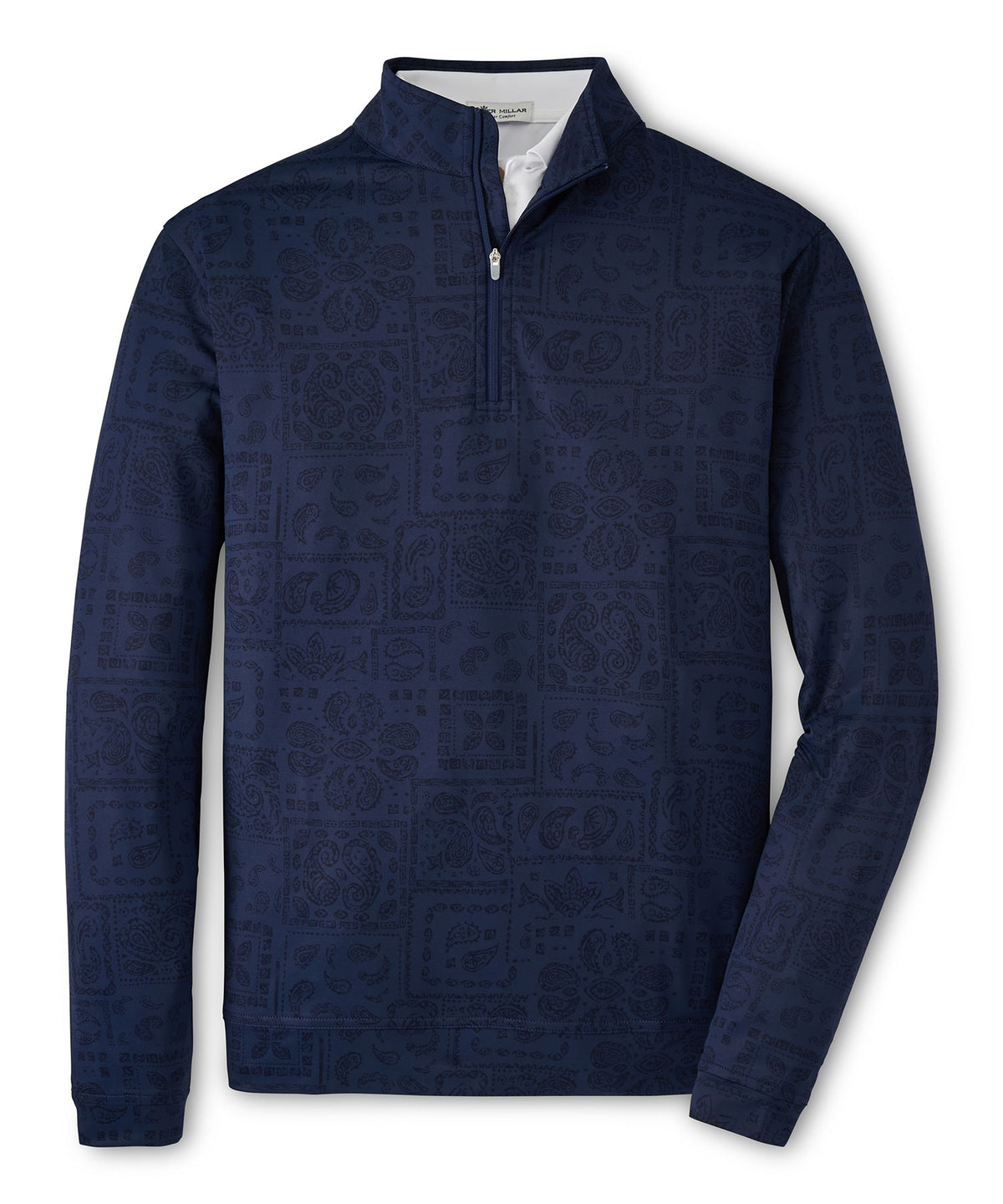 Peter Millar Paisley Perth Quarter-Zip Pullover, Men's Big & Tall