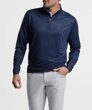 Peter Millar Paisley Perth Quarter-Zip Pullover