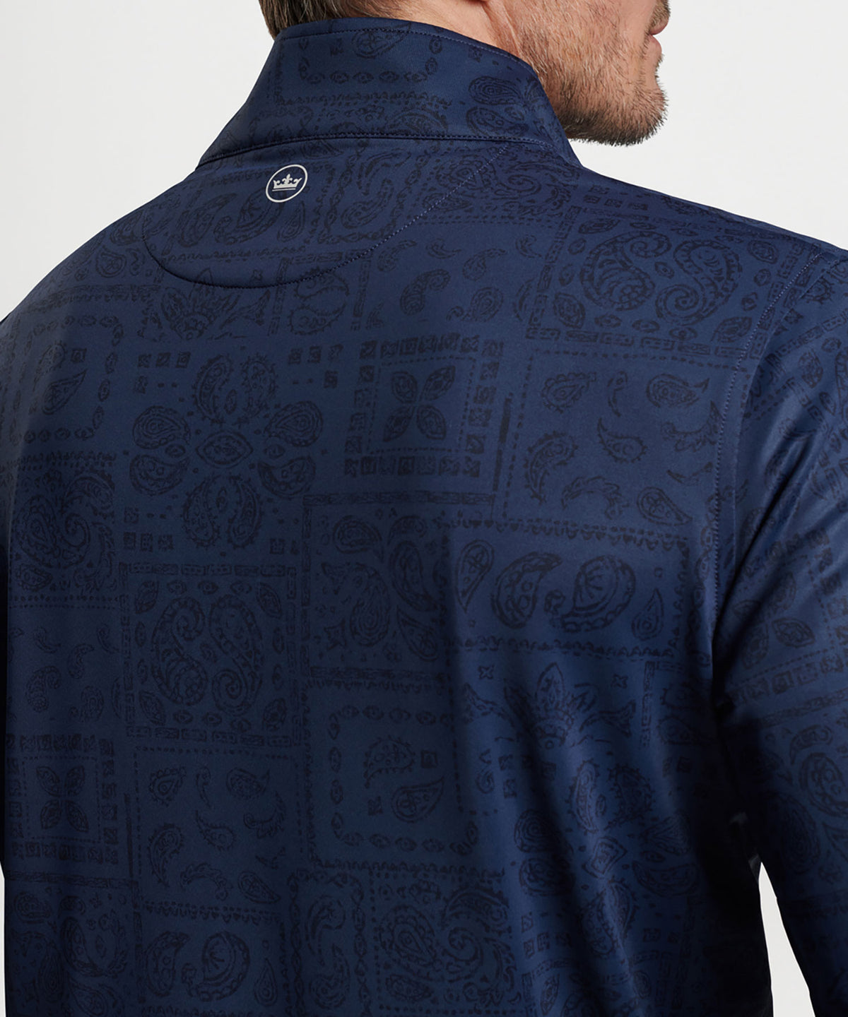 Peter Millar Paisley Perth Quarter-Zip Pullover, Men's Big & Tall