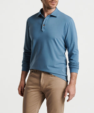 Peter Millar Long Sleeve Lava Wash Polo Shirt