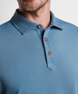 Peter Millar Long Sleeve Lava Wash Polo Shirt