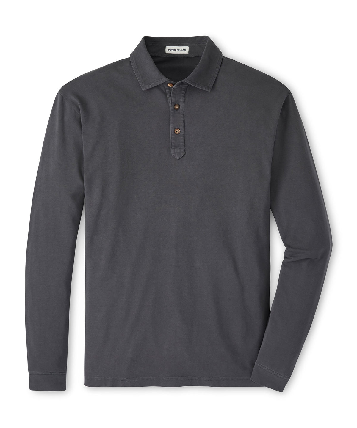 Peter Millar Long Sleeve Lava Wash Polo Shirt, Men's Big & Tall