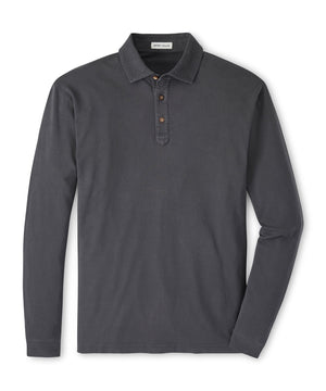 Peter Millar Long Sleeve Lava Wash Polo Shirt