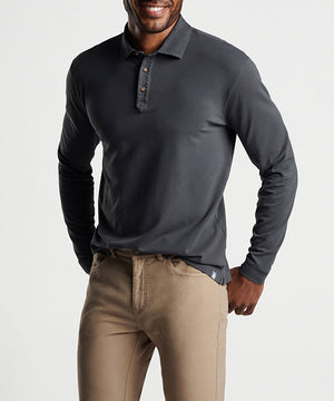 Peter Millar Long Sleeve Lava Wash Polo Shirt