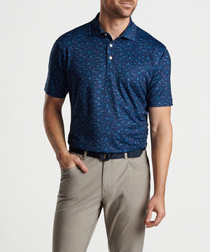 Peter Millar 1985 Print Polo Shirt