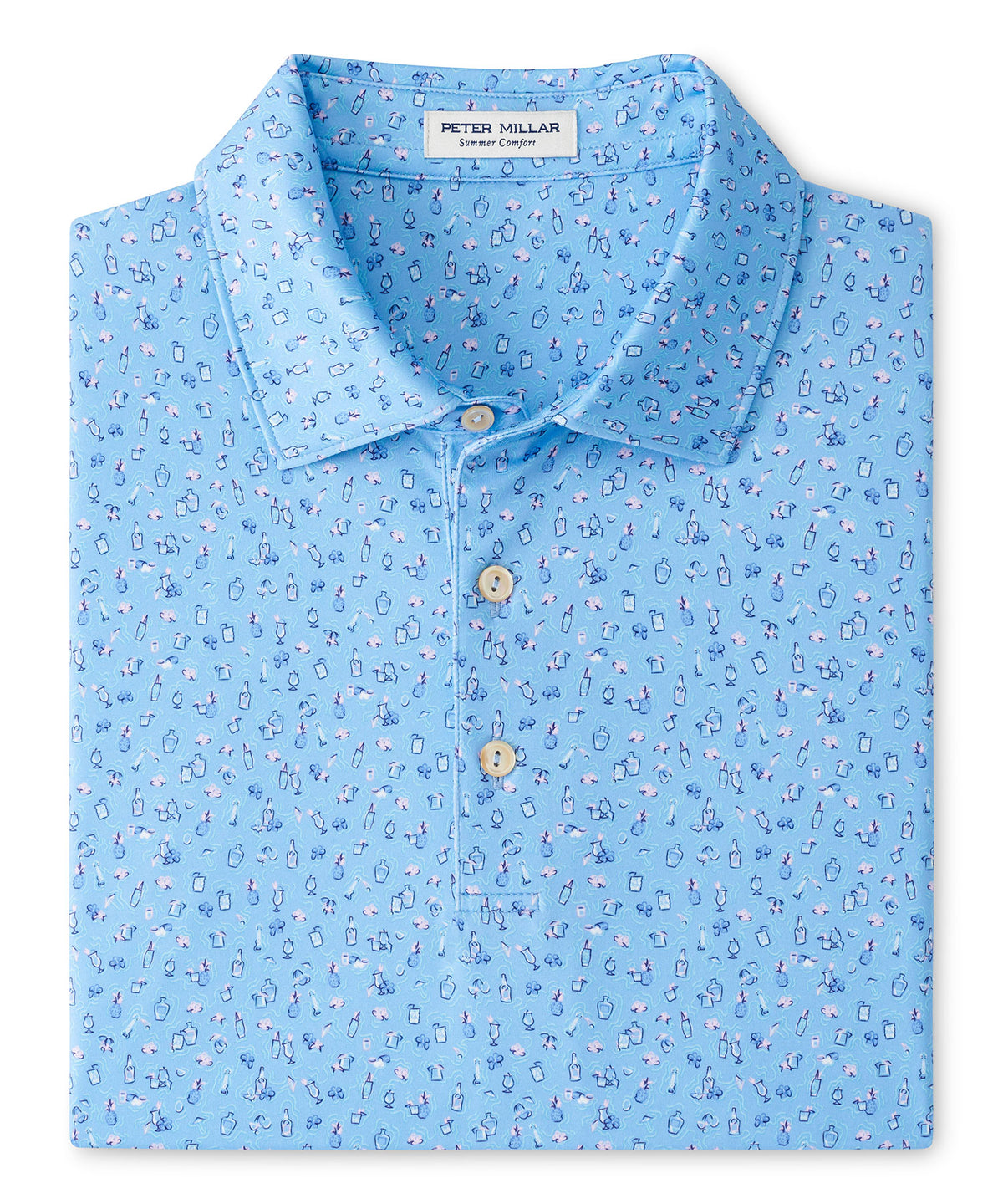 Peter Millar Painkillers Print Polo Shirt, Men's Big & Tall