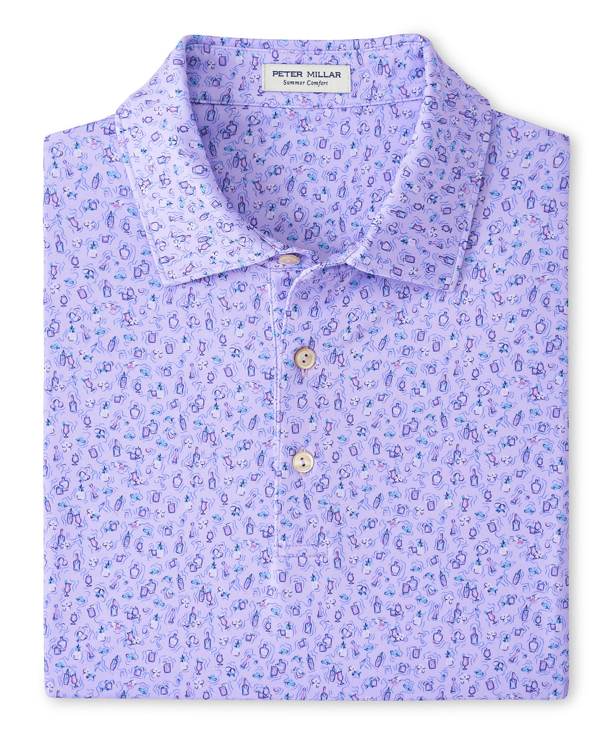 Peter Millar Painkillers Print Polo Shirt, Men's Big & Tall