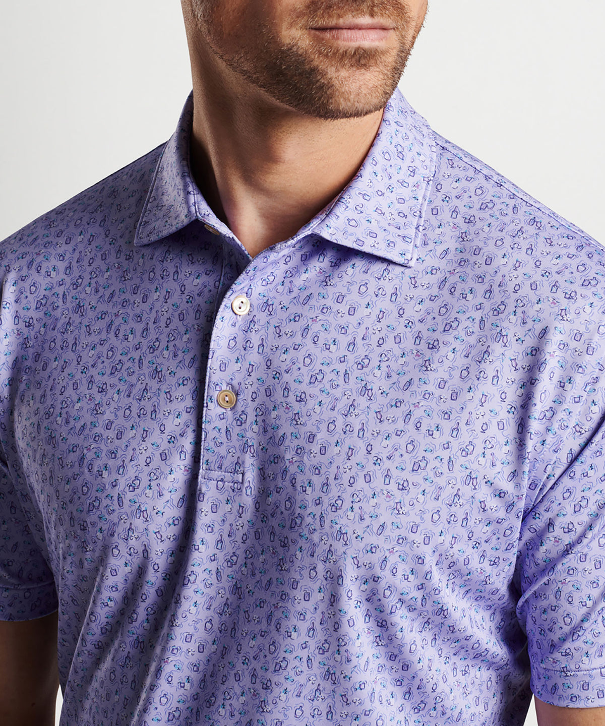 Peter Millar Painkillers Print Polo Shirt, Men's Big & Tall