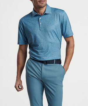 Peter Millar Short Sleeve Hole In One Print Polo