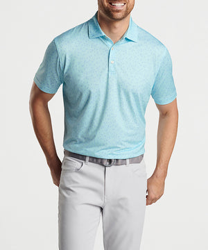 Peter Millar Short Sleeve Worth A Shot Print Polo Knit Shirt