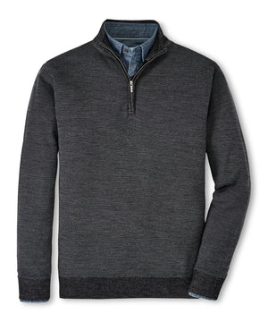 Peter Millar Breaker Birdseye Quarter-Zip Sweater