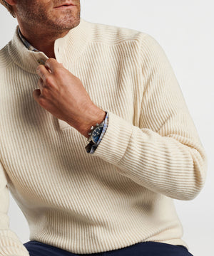 Peter Millar Digby 3 Button Mock Sweater