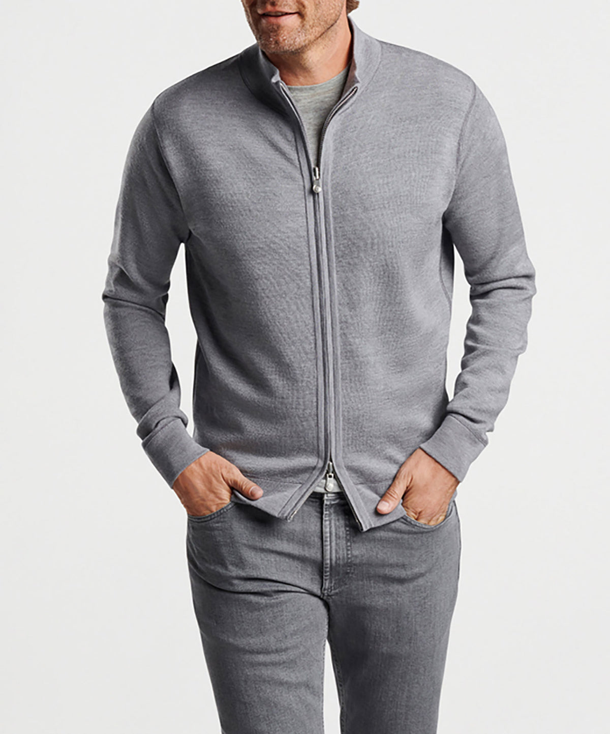 Peter Millar Alpine Reversible Full-Zip Cardigan, Men's Big & Tall