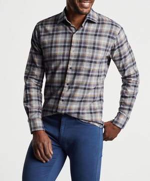 Peter Millar Long Sleeve Iron Way Sport Shirt