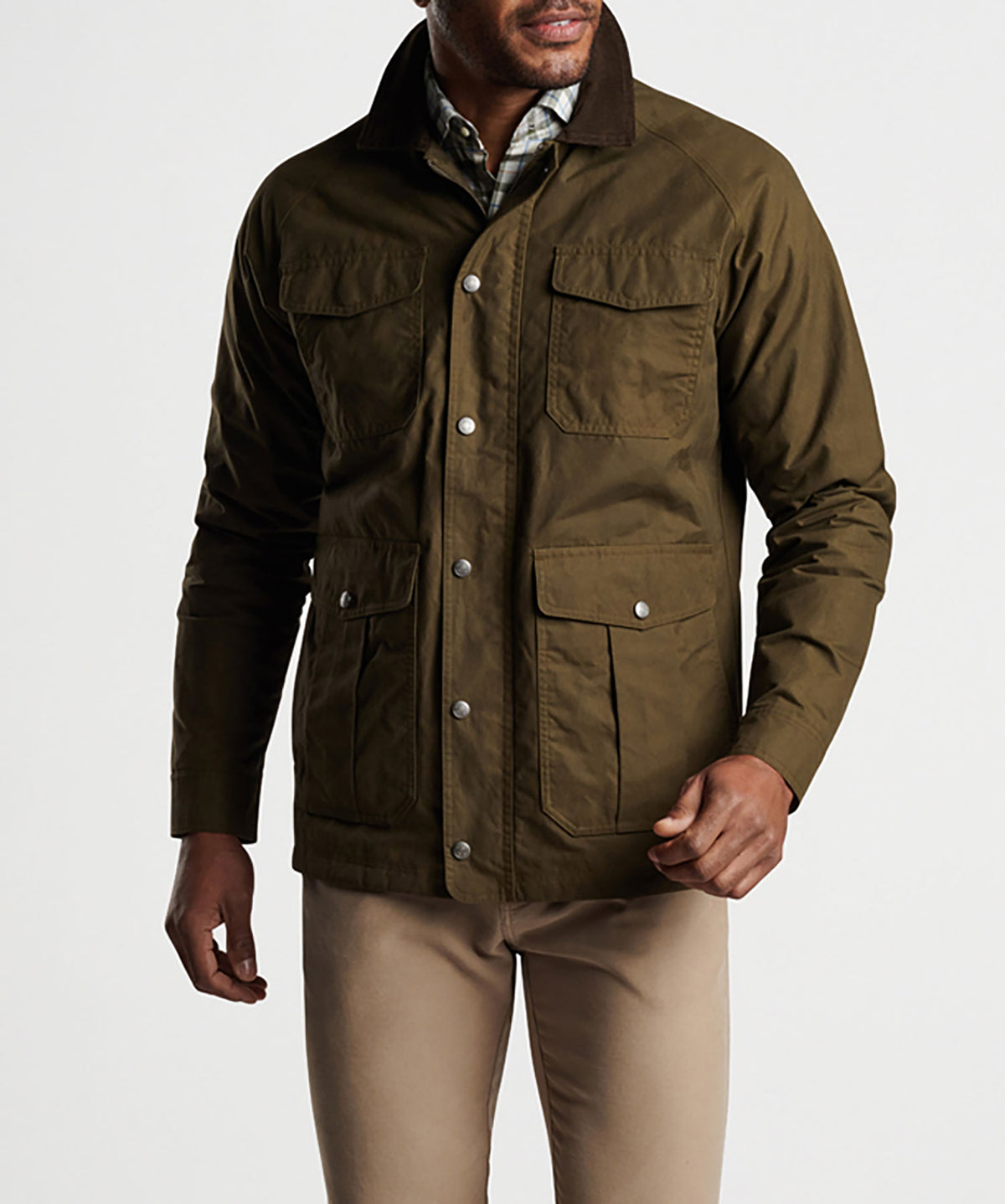 Peter Millar Waxed Cotton Field Jacket, Men's Big & Tall