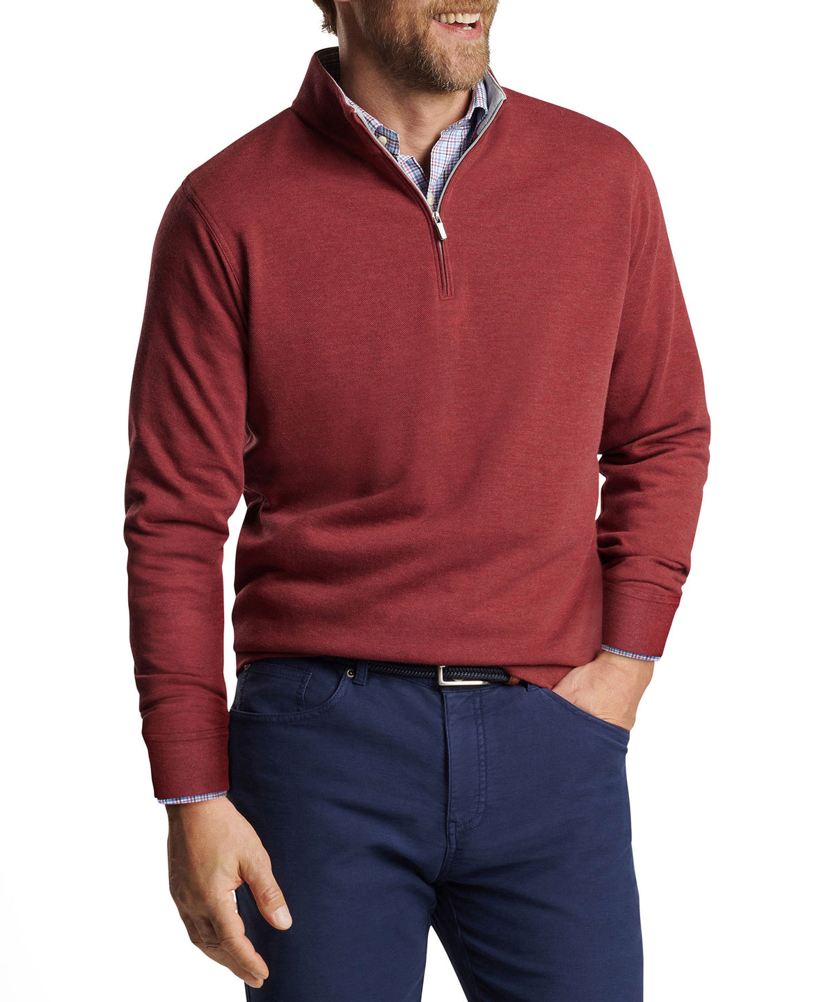 Peter Millar Crown Comfort Quarter-Zip Pullover, Men's Big & Tall