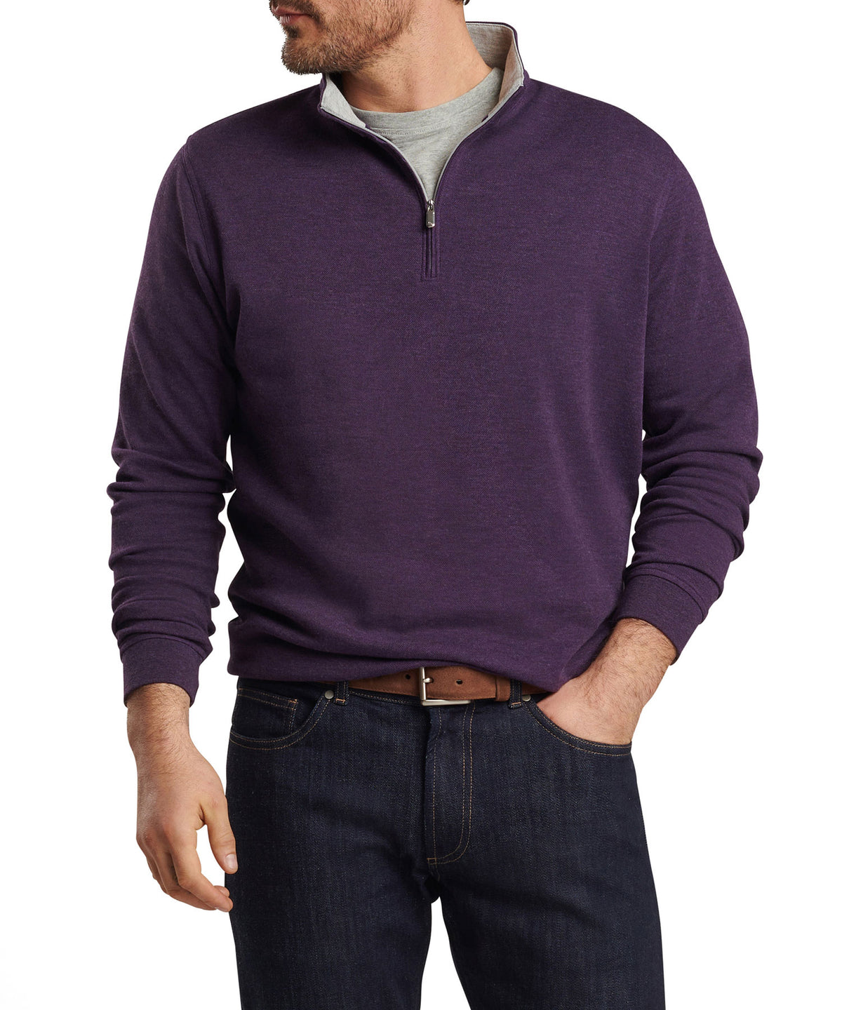 Peter Millar Crown Comfort Quarter-Zip Pullover, Men's Big & Tall