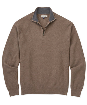 Westport Lifestyle Cotton Cashmere Quarter-Zip Pullover