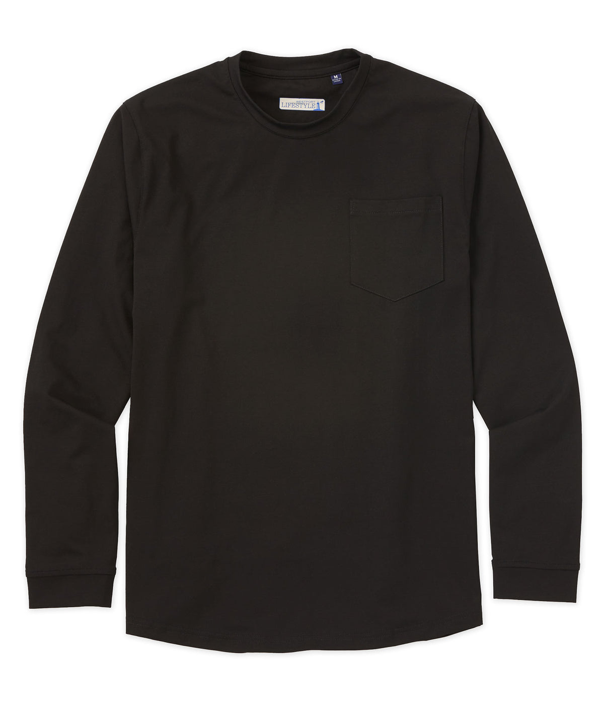 Westport Lifestyle Long Sleeve Stretch Pocket Tee, Men's Big & Tall