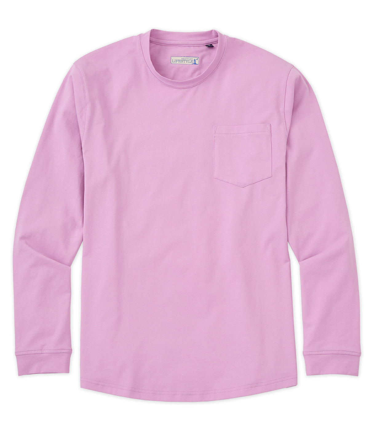 Westport Lifestyle Long Sleeve Stretch Pocket Tee, Men's Big & Tall