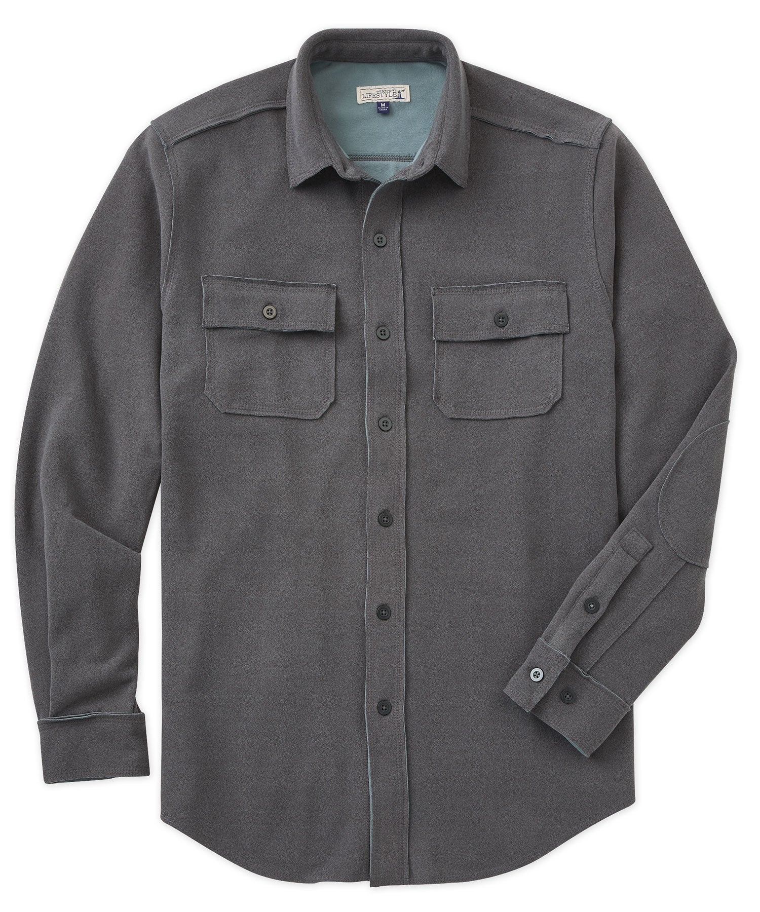 Westport Lifestyle Double Faced Performance Rough Edge Shirt Jacket, Men's Big & Tall